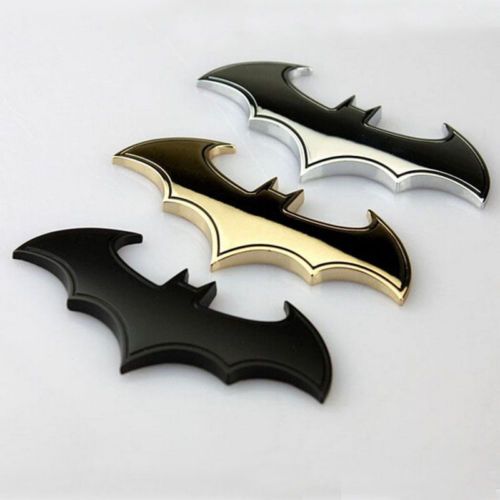 3D Chrome Metal Black//Red Batman Auto car Emblem Sticker Badge logo Tail Decal