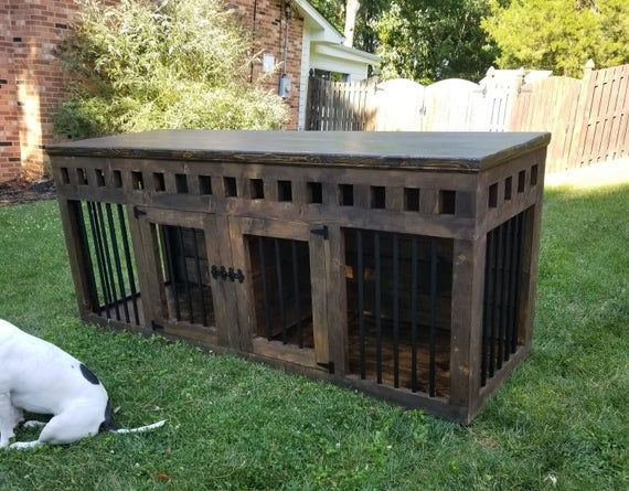 Great Dane Double Dog Kennel Furniture Xxl Tall Dog Kennel