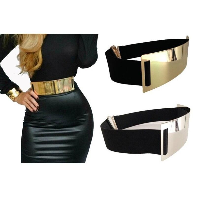 Kadin Kemer Altin Gumus Marka Kemer Sik Elastik 5 Renk Kemer Bayanlar Giyim Aksesuar Belts For Women Fashion Womens Designer Belts