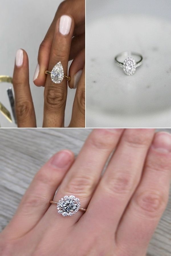 Design Your Own Engagement Ring Cluster Engagement Rings