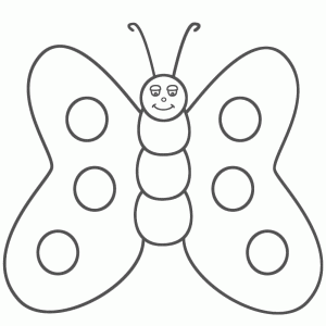 butterfly coloring pages for kids preschool and kindergarten