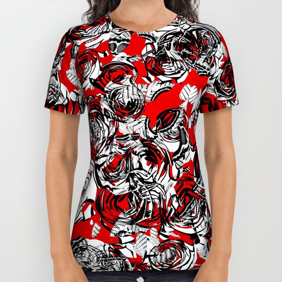Roses Wild RED All Over Print Shirt | Fashion, Shirts, Printed shirts