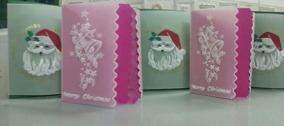 christmas cards parchment craft