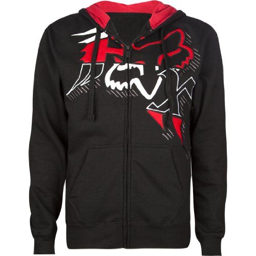 Fox Racing Anthem Full Front Fleece Youth Boys Hoody Zip Sweater And