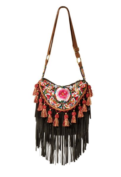 Carteras Bolso Piel Tela Boho Chic Carteras Bolso Piel Tela Boho Chic