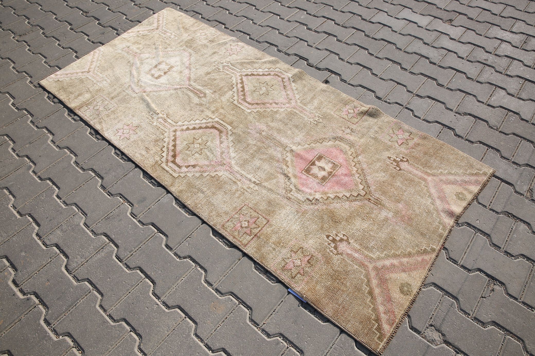 Karaja Runner Pink Rug Rugs Wool Runners