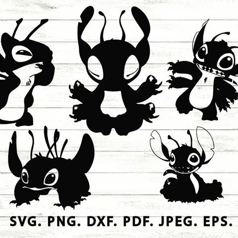 Download link in bio Stitch #Disney Svg - Lilo And Stitch Svg - Stitch Stickers - Stitch Silhouette Svg ...