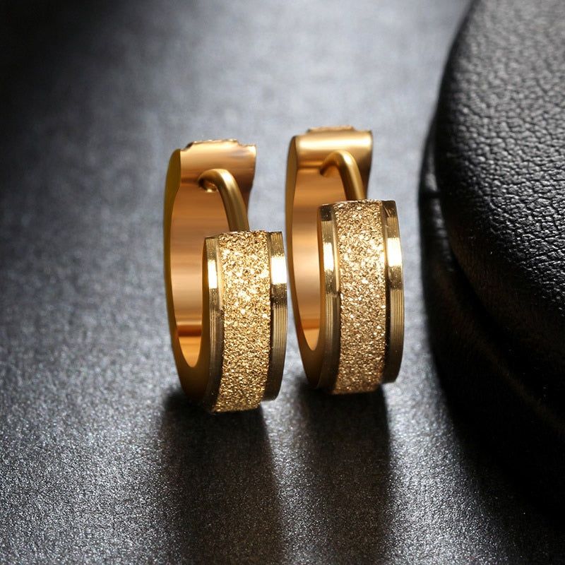 Anti-allergic Titanium Earrings – MOJ LANE Mens Earrings Studs, Gold Earrings Designs, Round Earrings, Ear Studs, Women's Earrings, Gold Earrings For Men, Simple Earrings, Minimalist Earrings, Minimalist Jewelry