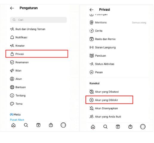 Cara Melihat Akun Yang Kita Blokir Di IG ,cara melihat akun yang diblokir,cara melihat akun instagram yang kita blokir,Cara Melihat Akun Yang Kita Blokir Di Instagram,cara melihat daftar akun yang kita blokir di ig,instagram,ig,blokir,