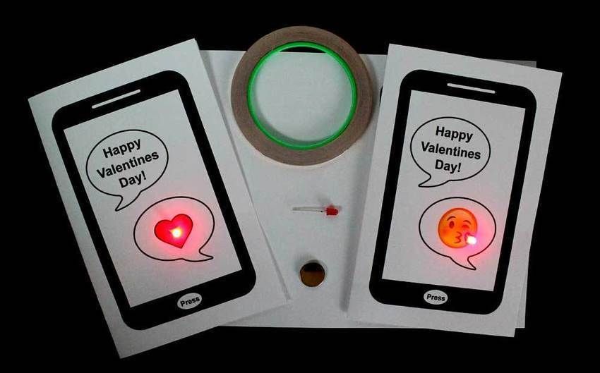 Valentines Day Paper Circuit Cards | Integration and Teaching: Ed Tech