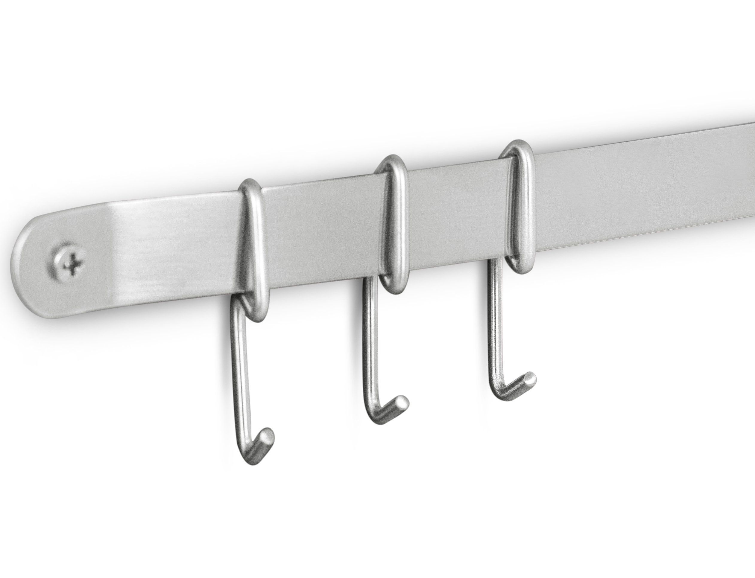 6 Stainless Steel Metal S Hooks Kitchen Utensil Hanger Cloths Hanging Rail
