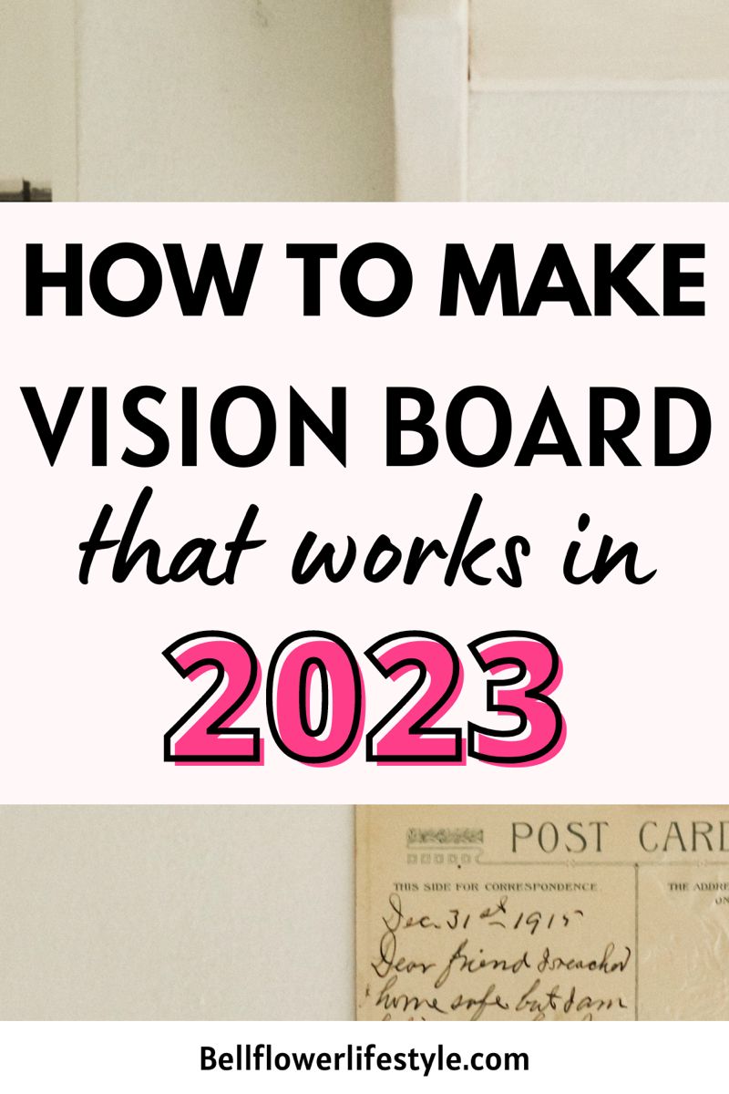 5 Steps- How to make a Powerful vision board without magazines