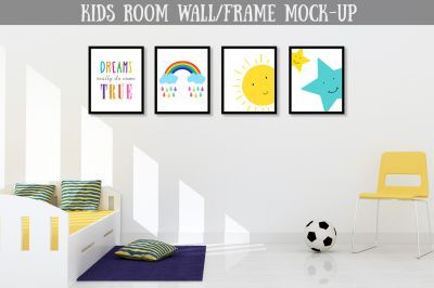 Download Kids Room Wall/ Frame Mock-up PSD Mockup Template mockups ...