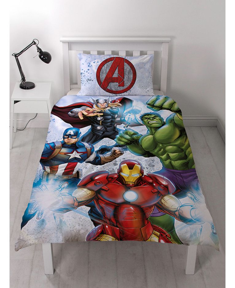 This Cool Marvel Avengers Strike Single Duvet Cover And