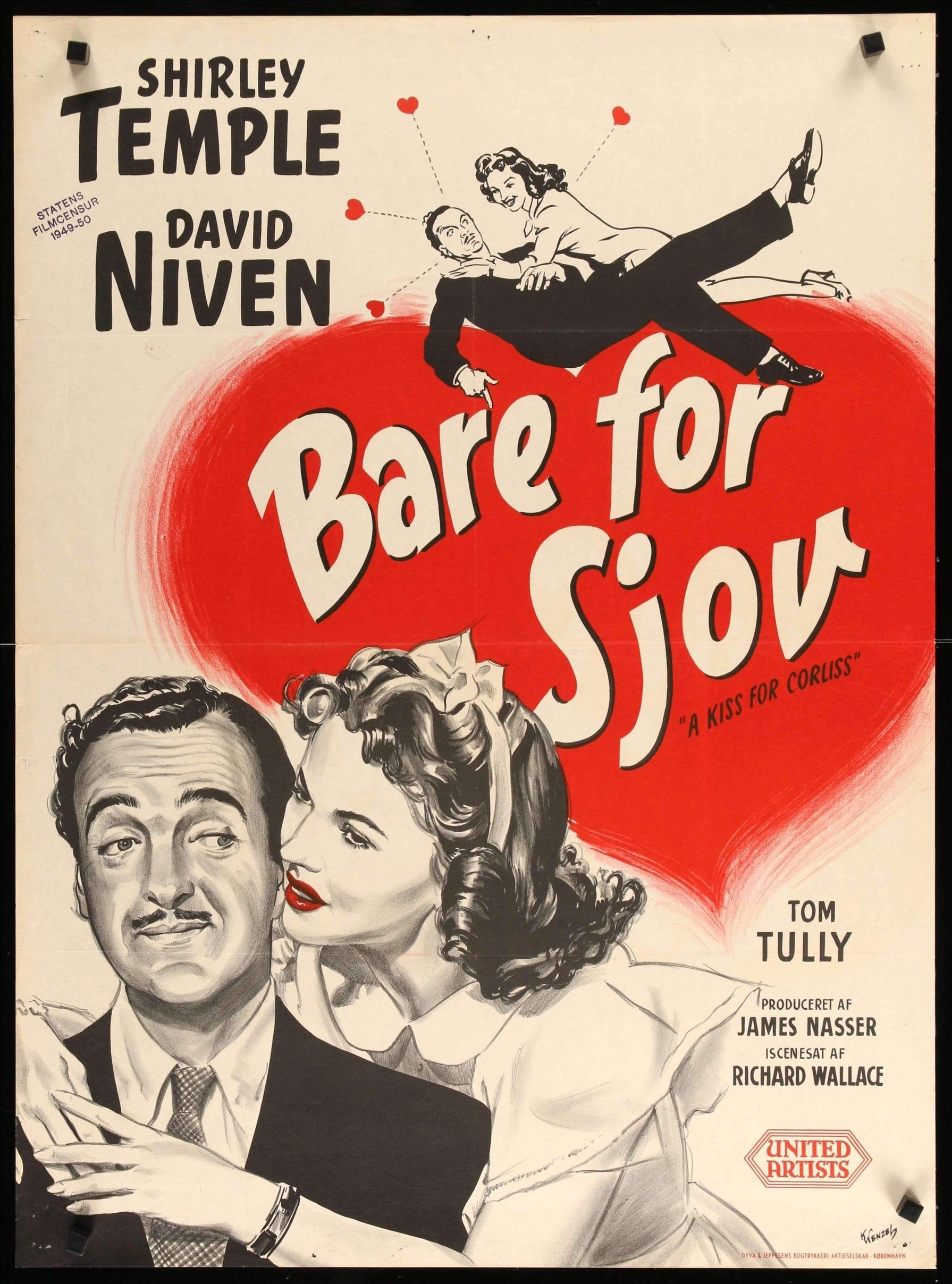 Kiss For Corliss 1949 Danish Movies Film Movie Posters