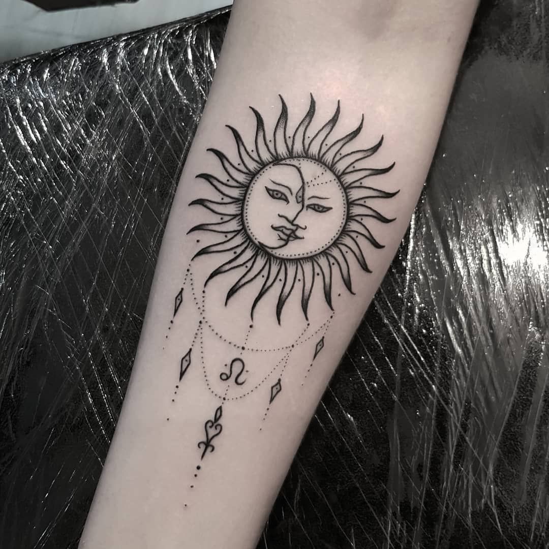 Image Result For Sun Moon Tattoo Celtic With Images Moon Sun Tattoo Moon Star Tattoo