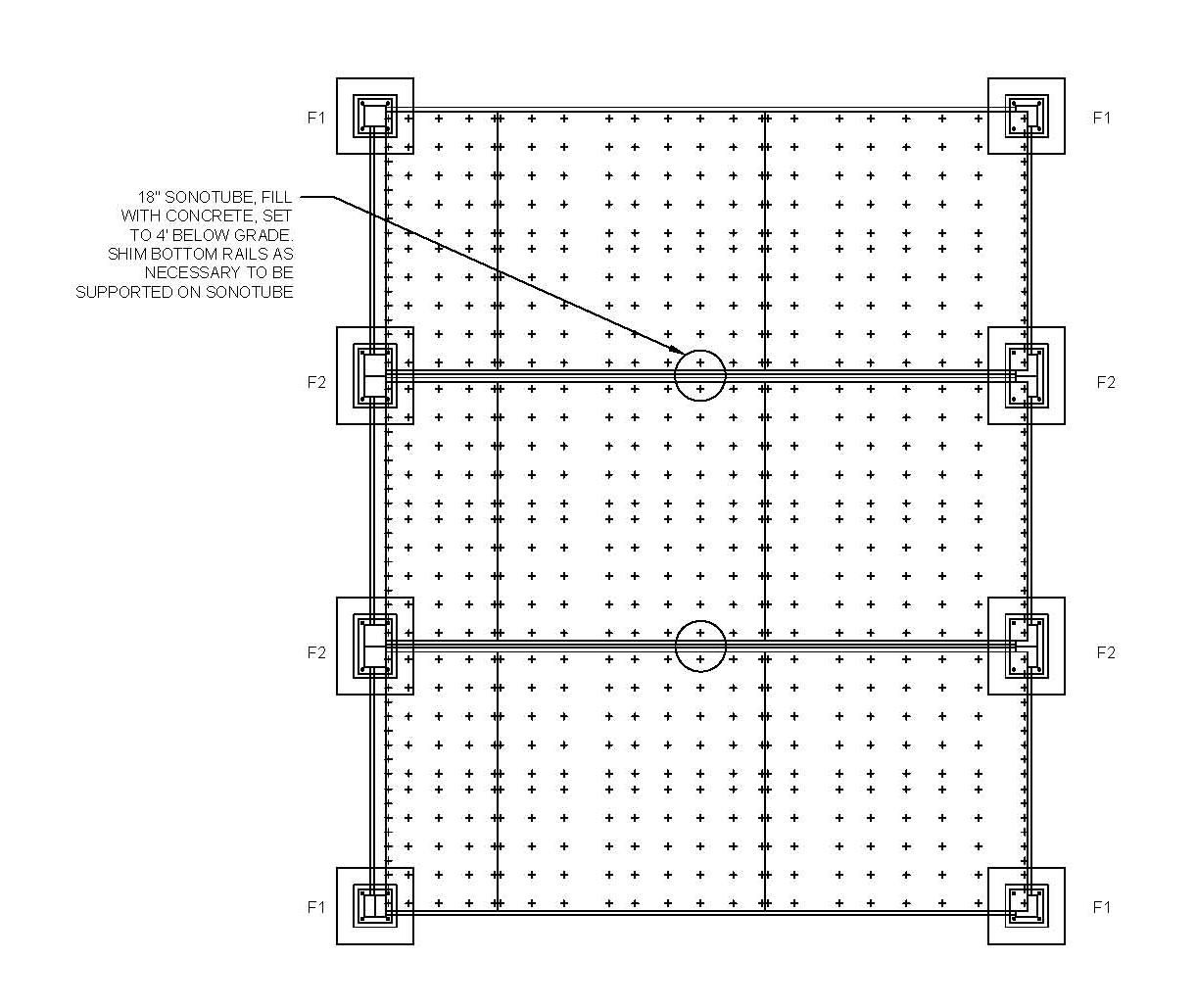 Foundation Plans Tin Can Cabin Container house