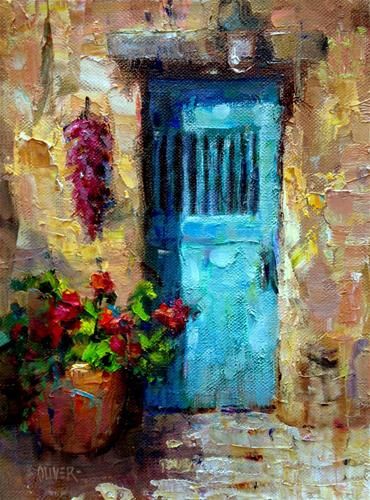 Santa Fe Door Original Fine Art for Sale © Julie