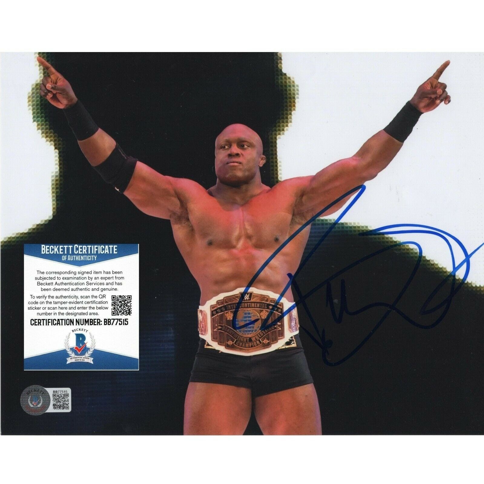 Bobby Lashley Signed Wwe Wrestling 8x10 Photo Beckett Bas Cert Etsy Wwe Wrestling 8x10 Photo