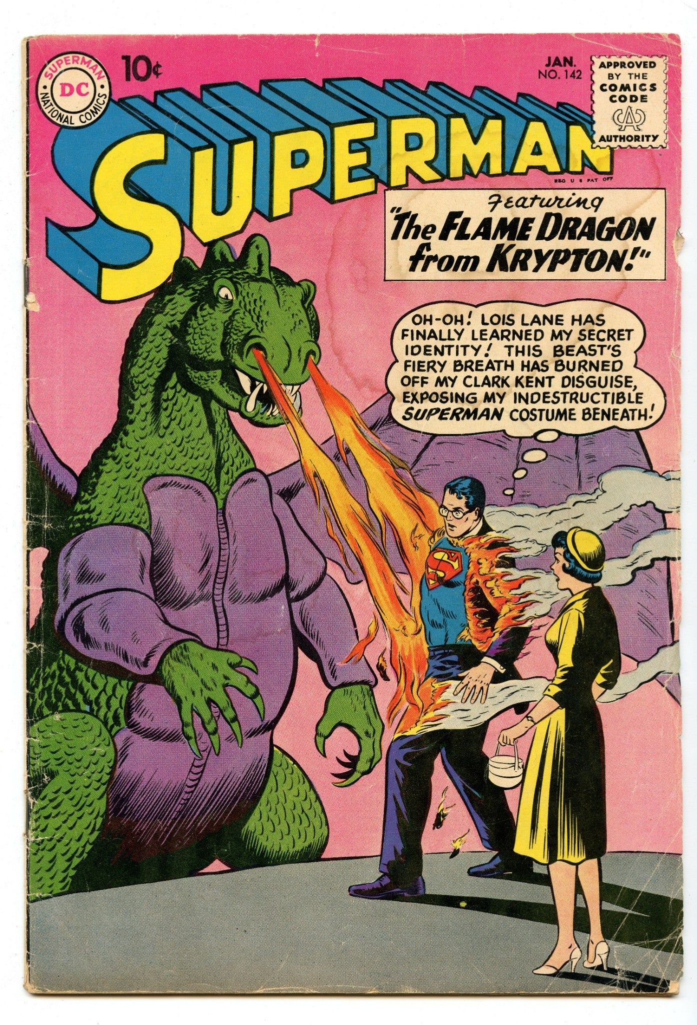 Superman 142 Jan 1961 GD/VG (3.0) in 2022 | Superman story, Superman