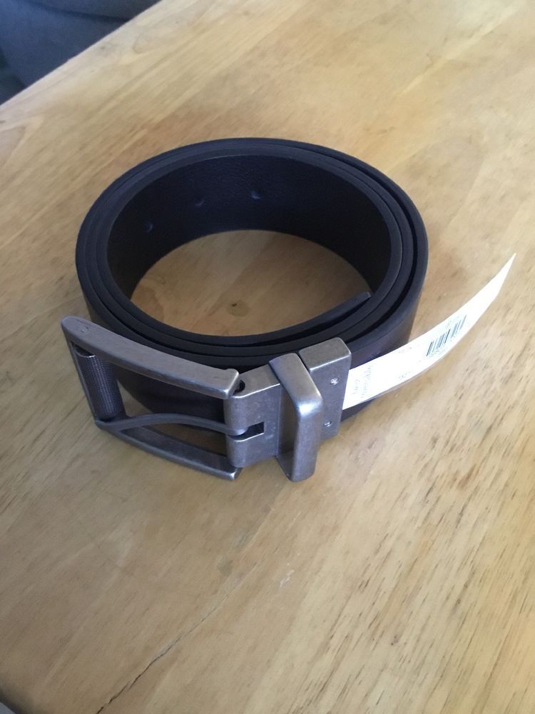 1 inch Belt Strap in Black Smooth Leather Replacement Mens buckles Italian 25 mm