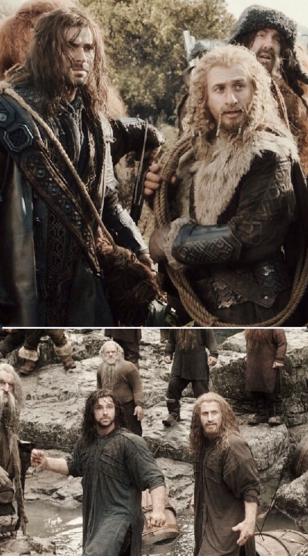 The Look Of Complete And Utter Shock On Kili S Face When Bard Shoots The Knife Or Stick Couldn T Really Tell Out The Hobbit Movies Fili And Kili The Hobbit