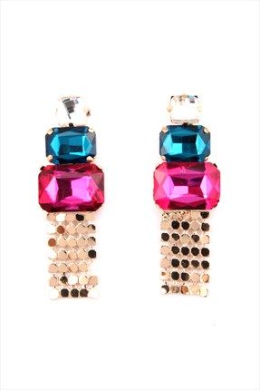 Fusya Yesil Kristalli Gold Kupe 36 Urunler Yesil Kupe