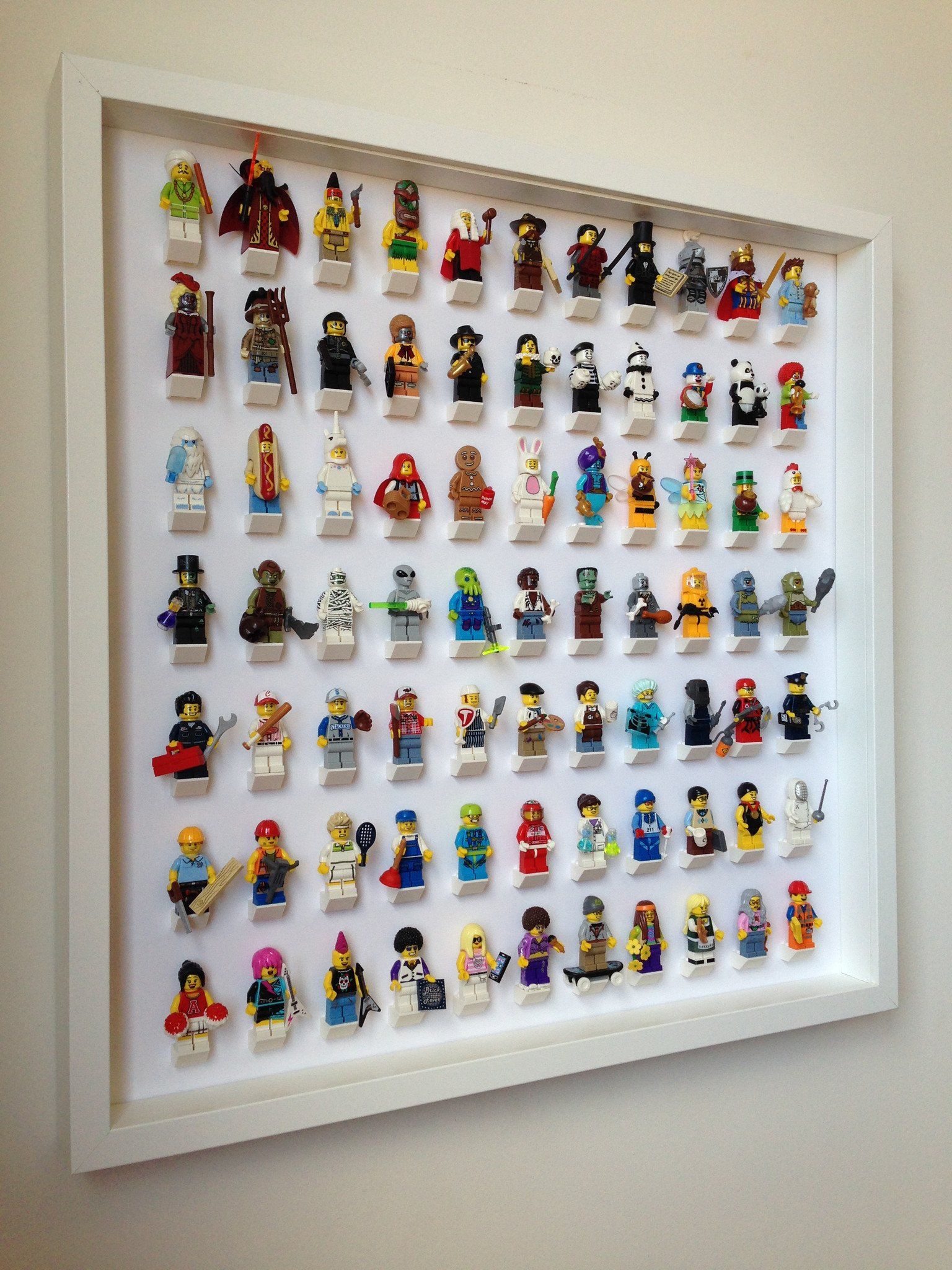Minifigure Display Frame case Lego Hidden Side minifigs figures