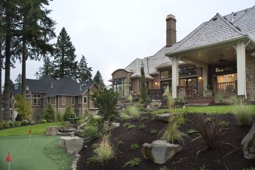 outdoors backyard | Mediterranean house plans spanish style