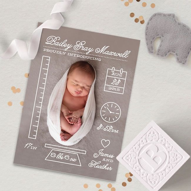 baby boy announcement ideas