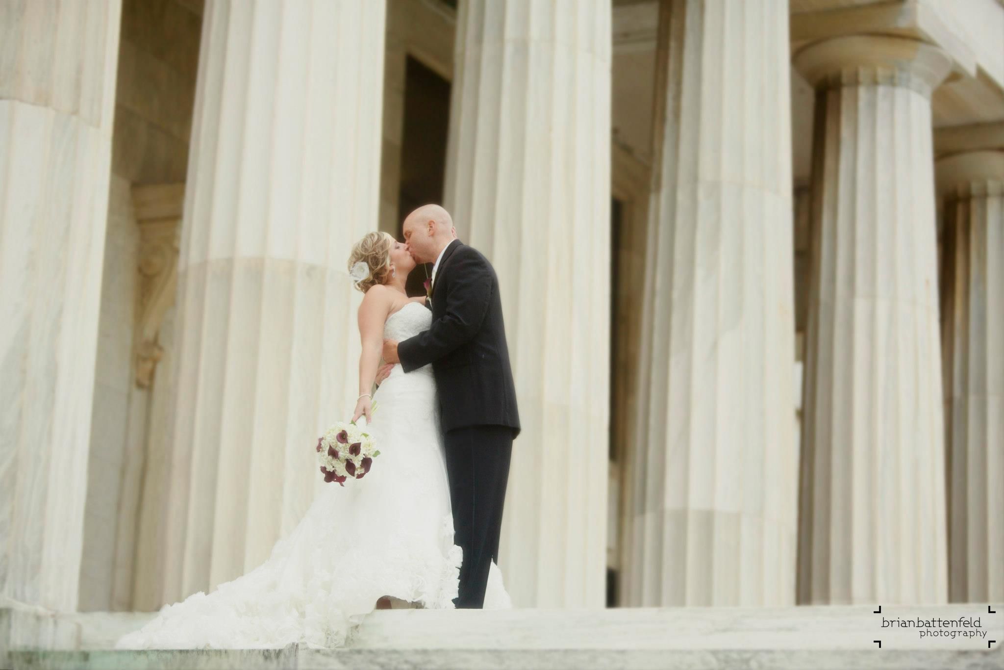 Bride And Groom Kissing At The Buffalo Historical Society Shot Bride And Groom Kissing At The Buffalo Historical Society Shot While Working With Andy Buscemi