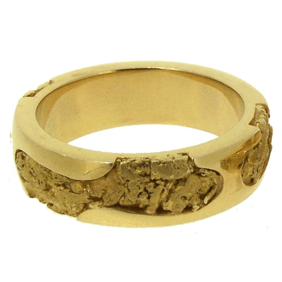 Custom Organic Alaskan Gold Nugget Wedding Band Style Grw333 Custom Organic Alaskan Gold Nugget Wedding Band Style Grw333 Jewelry