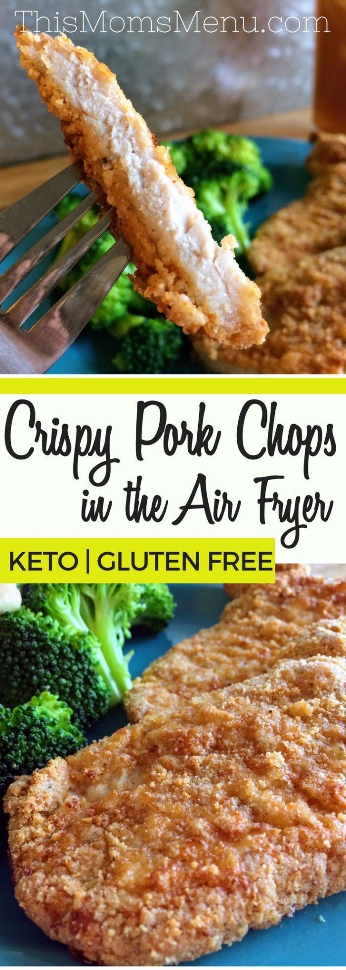 Crispy Air Fryer Pork Chops | Keto, Gluten Free
