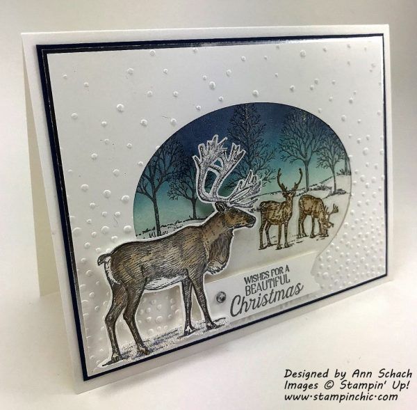 Card Making Ideas Nature Part - 19: Stampinu0027 Up!u0027s Nature Sings Stamp Set Is Used To Create A Sparkly Christmas Card, As Ann Schach And The Schach Pack Wishes Everyone A Happy Holiday Season.
