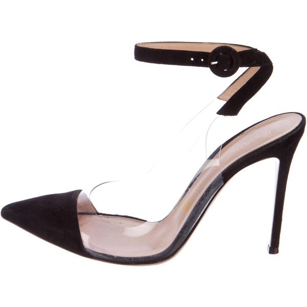 gianvito rossi stark plexi ankle strap heels