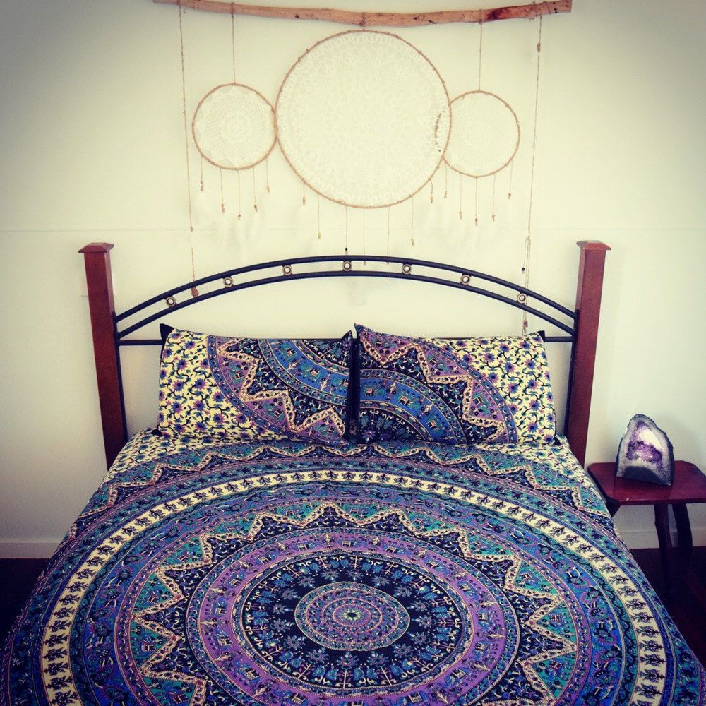Indian Mandala Bedding Bed Cover Hippie Bed Sheet Cotton Bedding Queen Tapestry