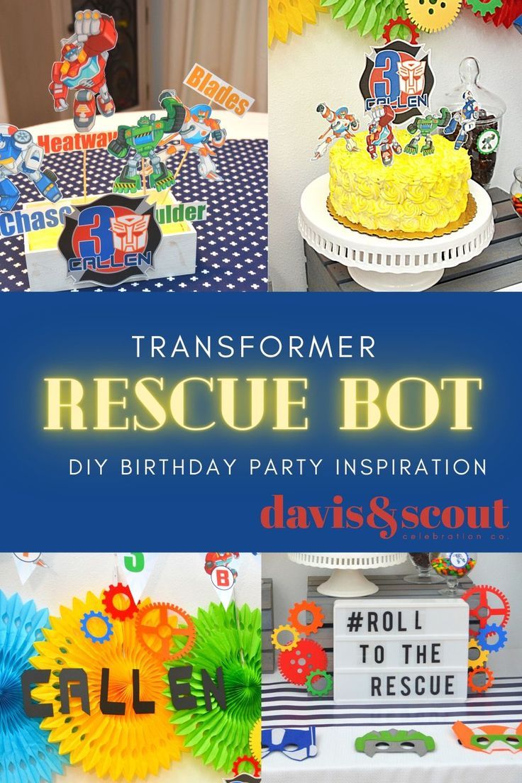 Rescue Bot - Roll to the Rescue Birthday Party