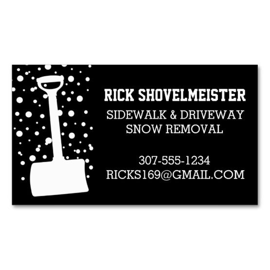 Make A Good First Impression With These Custom Snow Shoveling Make A Good First Impression With These Custom Snow Shoveling Business Cards Take Advantage Of