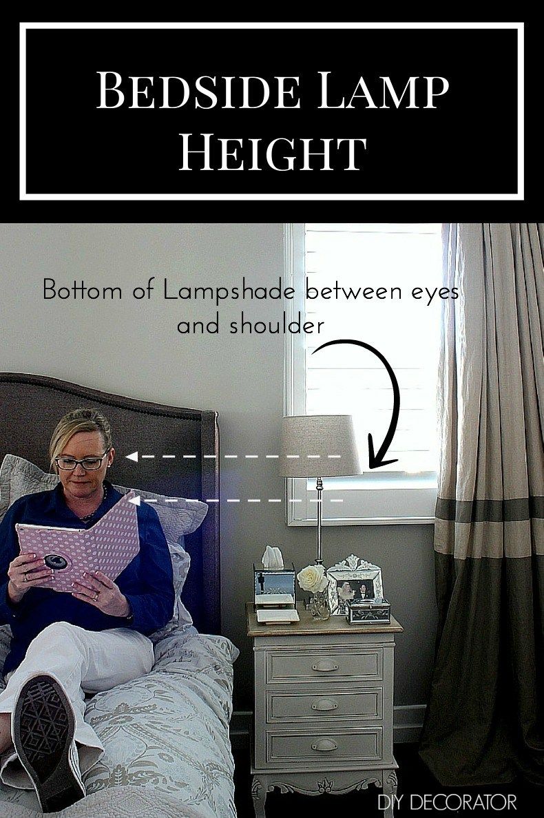 What Is The Right Bedside Lamp Height DIY Decorator Interieur What Is The Right Bedside Lamp Height DIY Decorator Interieur