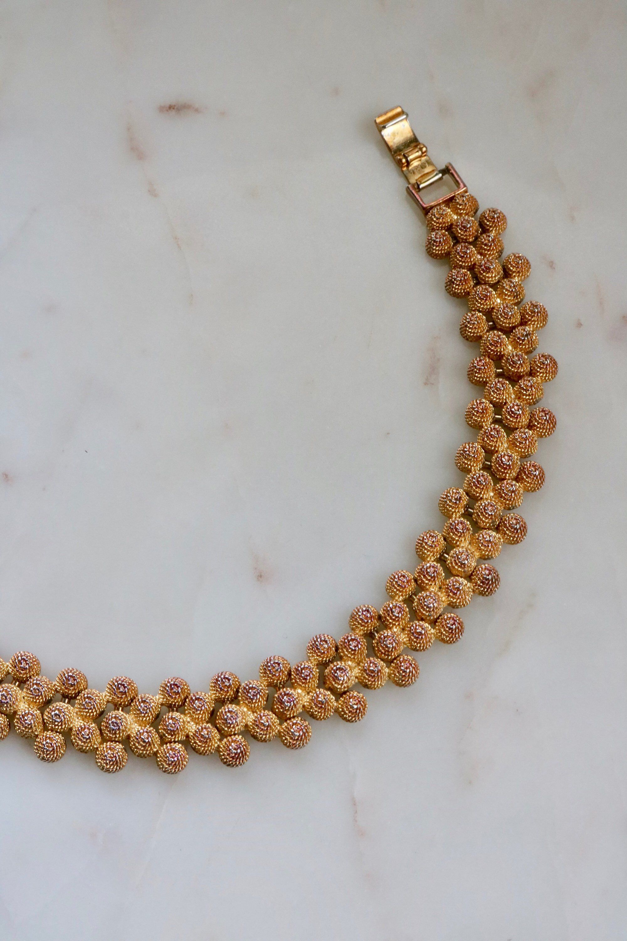 Excited To Share This Item From My Etsy Vintage Korea Gold Bracelet Jewellery Design Necklaces Jewelry Simple Necklace Vintage Korea Gold Bracelet