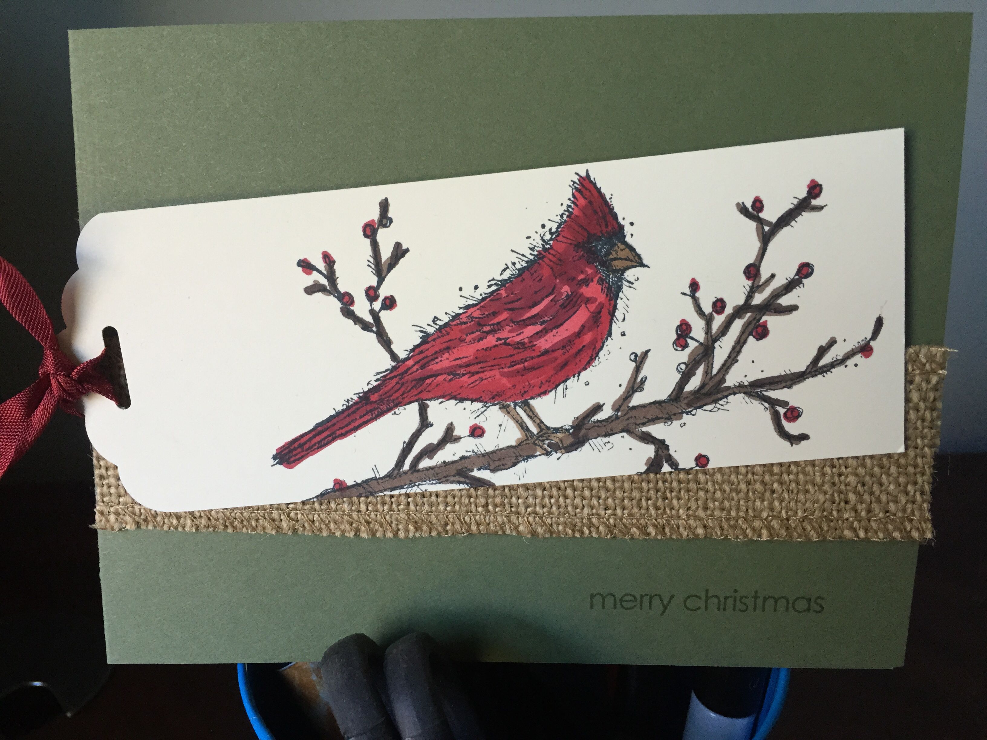 Stampin' Up! Beauty of the Season stamp set, with blendabilities markers. | Christmas cards