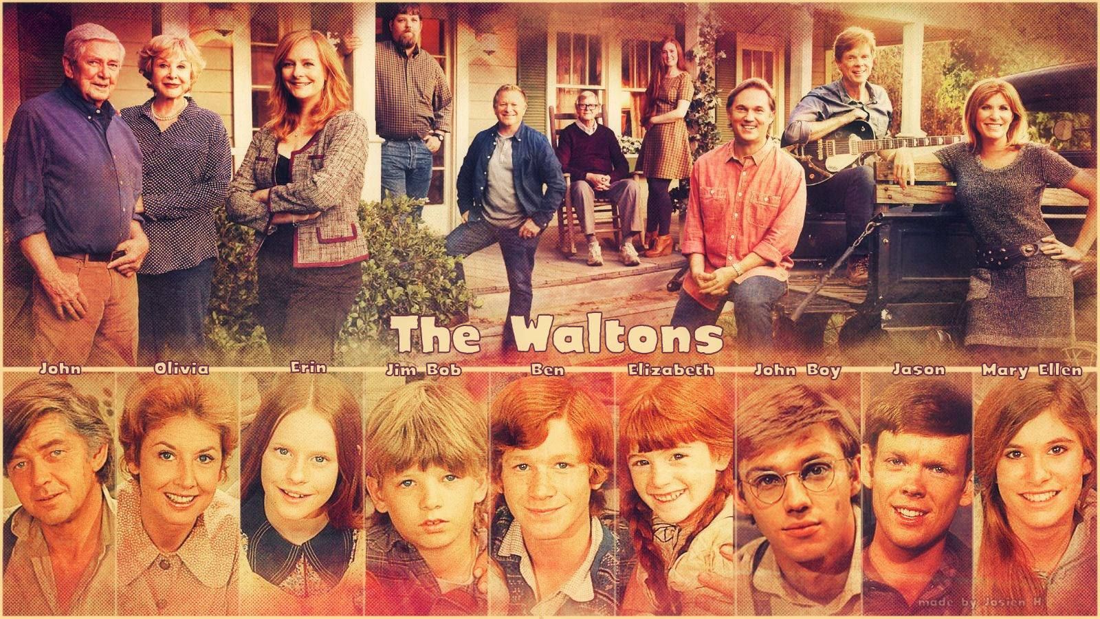 The Waltons cast, then and now.