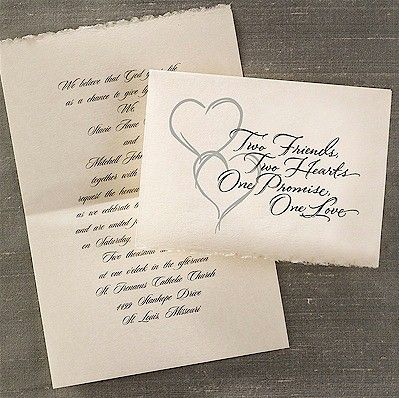 two friends two hearts wedding invitation twenty14 wedding