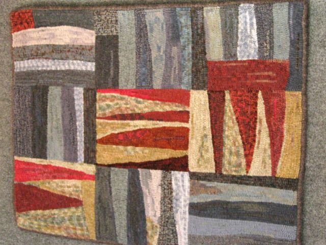 Wish I Was At Cambria Pines Rug Camp Hand Hooked Wool Rug Rug Hooking Wool Crafts