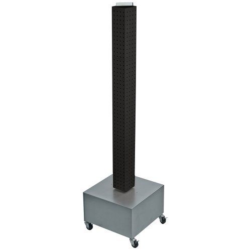 Tower Black Solid Color Azar Displays Azar 700224-BLK Standard Interlocking Pegboard Tower Black Solid Color Azar Displays Azar 700224-BLK Standard Interlocking Pegboard