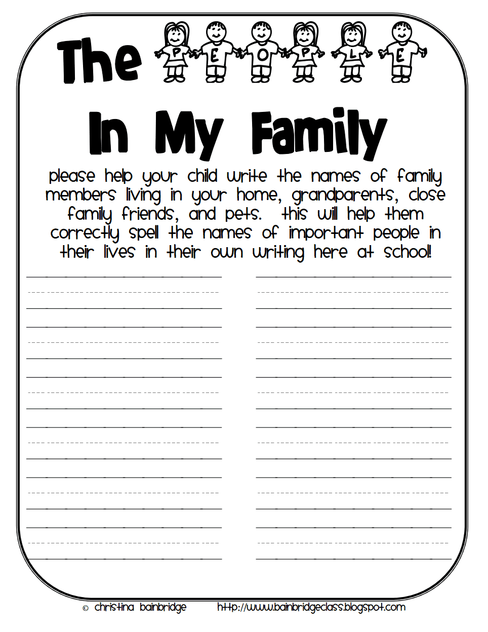 All about my family essay