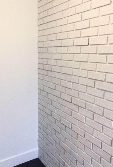 Modern Brick Simply White Bright Light Accent Wall Bright Light Accent Wall Living Room Dining Kitchen Bath Bedroom Fireplace Contemporary Modern Panelled Brick Diy Environmentally Friendly