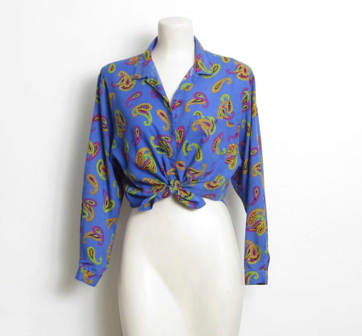 Vintage 60s design shirt Novelty Print Shirt Top novelty print Pattern blouse Vintage Fashions 50s 1960s Retro ladies Blouse