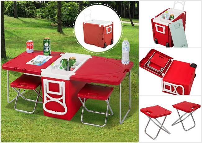 Summer Is Coming Now It S The Perfect Time To Go Outdoors And Have Fun This Multi Functional Rolling Cooler Will Camping Table Picnic Diy Outdoor - Camping Coffee Table Go Outdoors Summer Is Coming Now It S The Perfect Time To Go Outdoors And Have Fun This Multi Functional Rolling Cooler Will Camping Table Picnic Diy Outdoor - Camping Coffee Table Go Outdoors