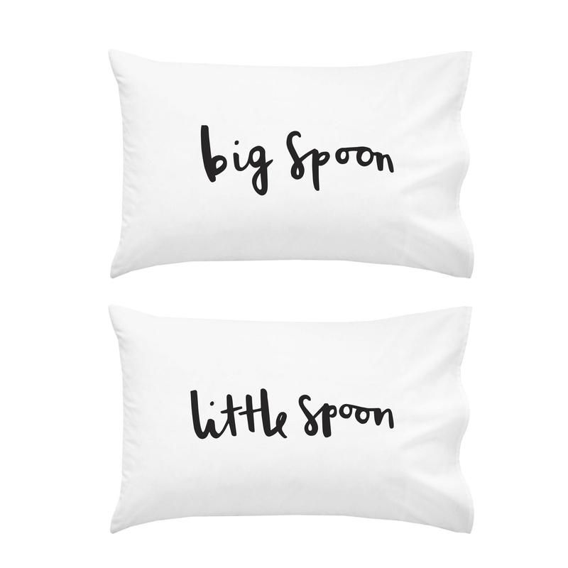 Big Spoon Little Spoon Pillow Cases Big spoon and Little spoon pillows